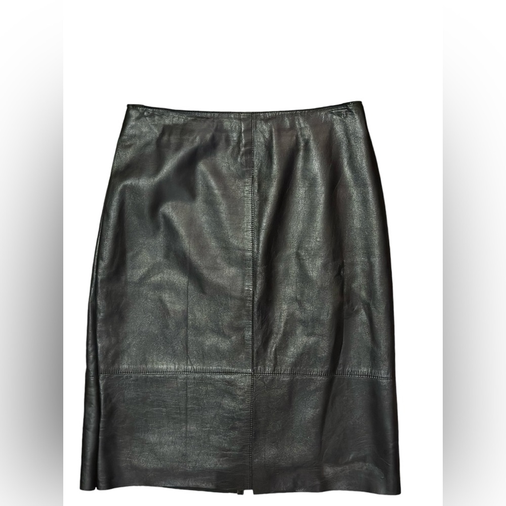 Kenneth Cole New York Genuine Leather Skirt Size 6